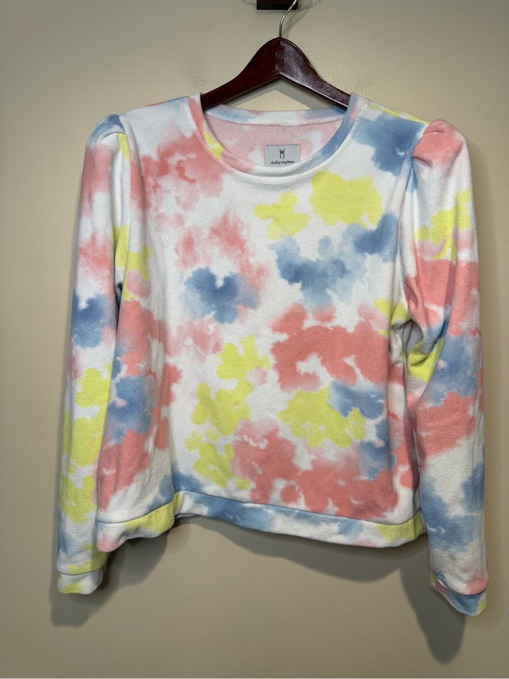 Dudley Stephens Shoreham Crewneck in Terry Tie Dye